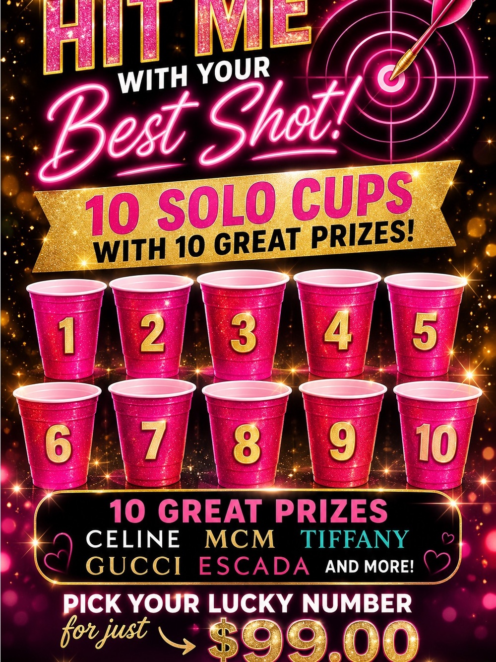 Hit Me With Your Best Shot! Pink Solo Cup Game